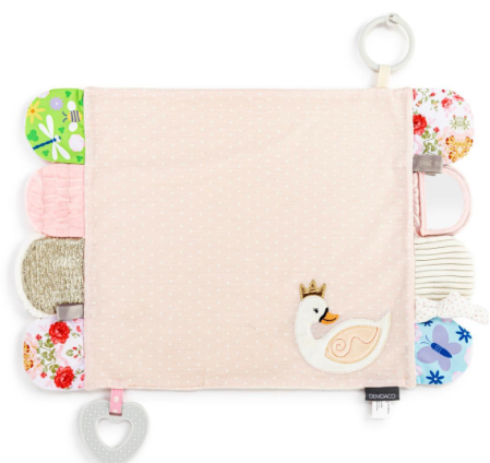 Pink Swan Activity Blankie