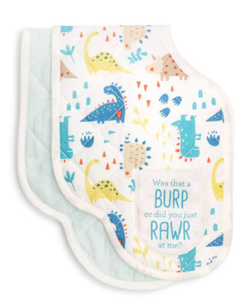 Dinosaurs Burp Cloths Set Of 2