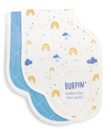 Burp Cloths Set of 2 - Neutral Mobile