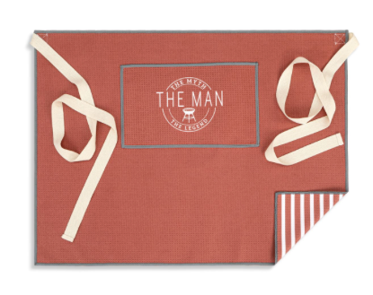 Man Myth Legend Men's Red Absorbent Half Apron