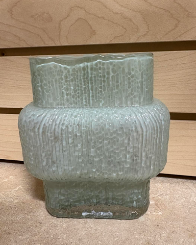green vase