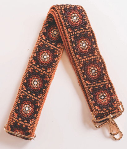 Black & Orange Bag Strap