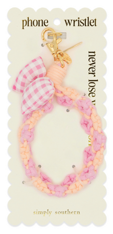Phone Wristlet- Pink/Orange