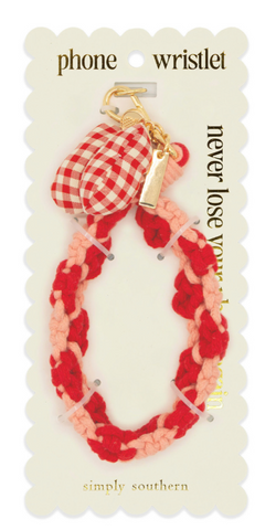 Phone Wristlet- Red/ Orange