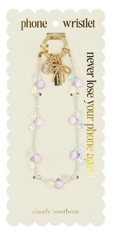 Phone Wristlet- Trio Purple
