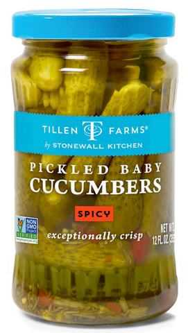 Spicy Pickled Baby Cucumbers