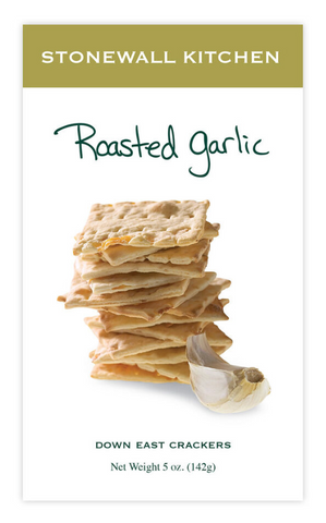 Roasted Garlic Crackers