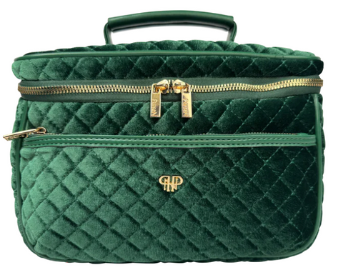 Classic Train Case - Emerald Velvet