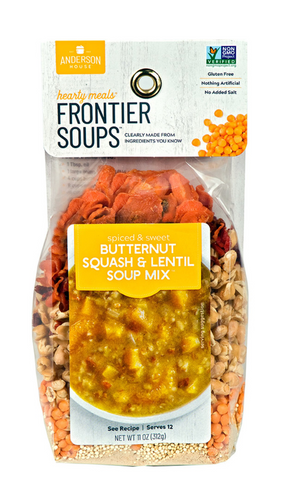 Spiced & Sweet Butternut Squash & Lentil Soup