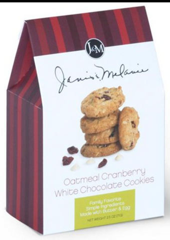 Oatmeal Cranberry White Chocolate Cookies 6oz