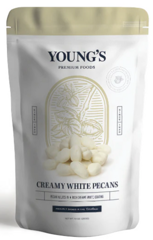 Creamy White Pecans Pouches - 4.5oz Pouches