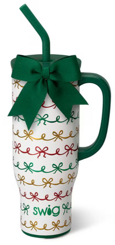 Christmas Bows Mega Mug 30oz