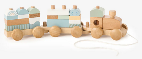 WOODEN PUSH TOY TRAIN