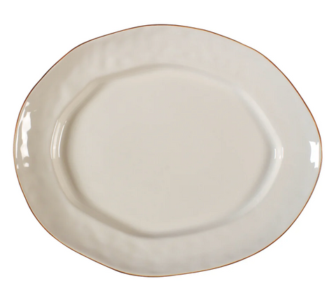 Cantaria Large Oval Platter Ivory