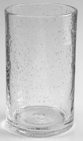 16 Oz Flat Tumbler Bubble Glass