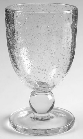 Water Goblet Bubble Glass