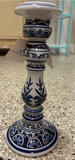 8 Oak Lane Small and Large Blue and White Candlesticks