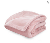 LUXE FAUX FUR THROW BLANKET