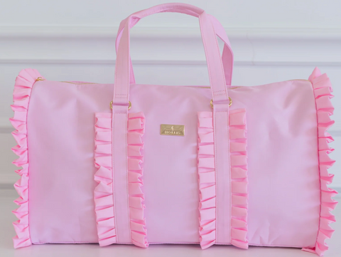 Ruffled Nylon Weekender