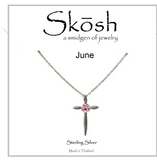 Cross Birthstone- Skosh Kids Necklace