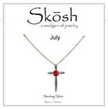 Cross Birthstone- Skosh Kids Necklace