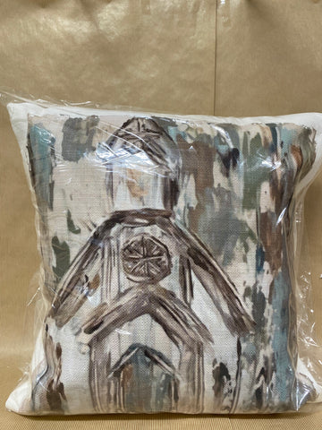 Church Hand-Painted Pillow