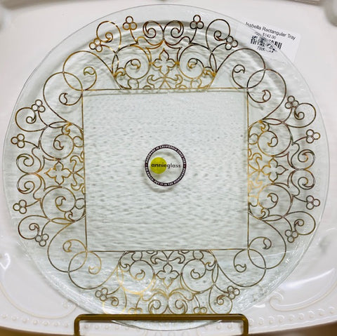 10.5" Round Plate Tracery
