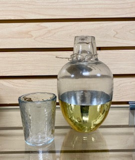 Glass with Gold Carafe Set