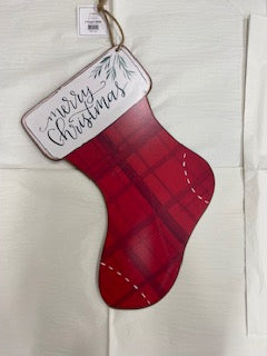 Merry Christmas Stocking Door/Wall Hanger