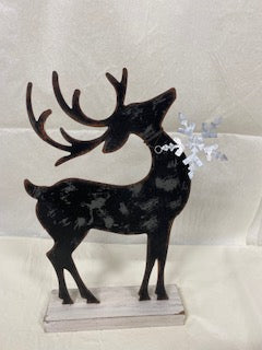 Deer with Snowflake Accent