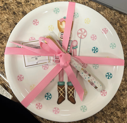 Nutcracker Round Platter & Spreader