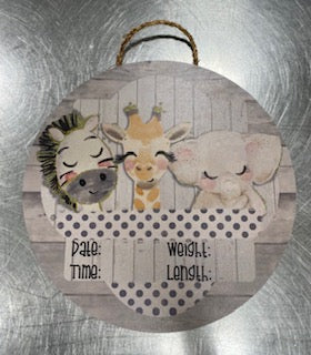 Neutral Baby Door Hanger