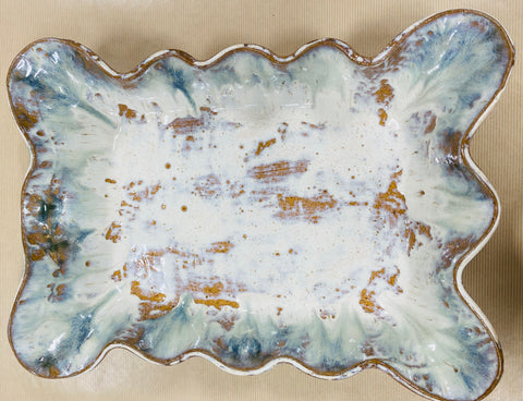 Deep Wavy Casserole, Blue Oyster