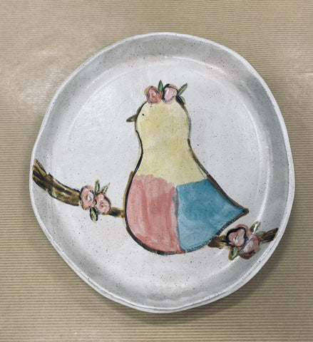 Baby Chick Plate, Country White