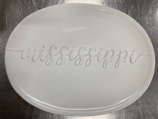 Mississippi Embossed Platter