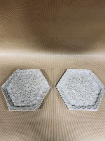 Hexagon Plate, High Cotton