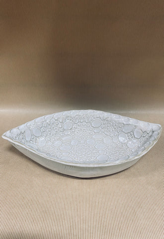Pointed Oval Bowl, High Cotton