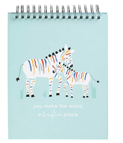 Rainbow Zebra Baby Milestone Cards Photo Prop Flipbook, 8.5'' X 10.5''
