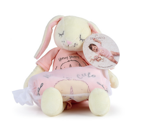Hoppin' Cute Bunny Snuggle Buddy Onesie and Plush Toy Set