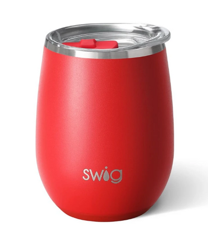 Matte Red Stemless Wine Cup