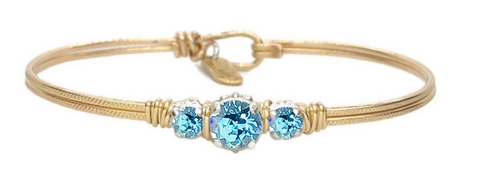 Triple Setting Birthstone Bracelet