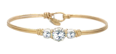 Triple Setting Birthstone Bracelet