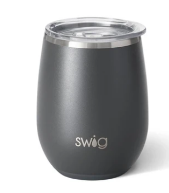 Matte Grey Stemless Wine Cup