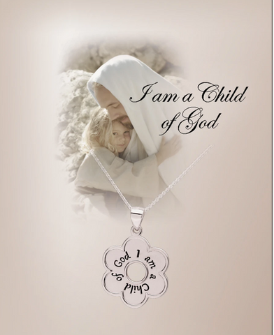 I am a Child of God Necklace with Daisy