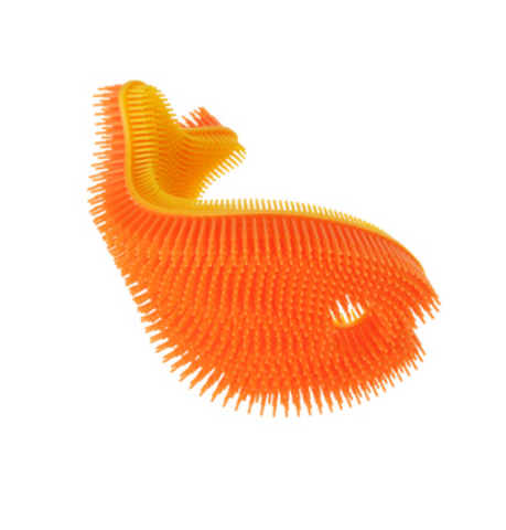 Orange Fish Silicone Bath Scrub