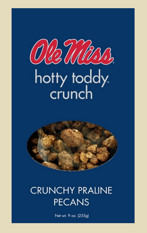 Hotty Toddy Crunch Praline Pecans, 9 oz. Box