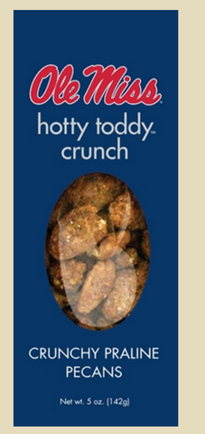 Hotty Toddy Crunchy Praline Pecans, 5 oz. Box