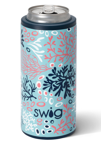 Coral Me Crazy Skinny Can Cooler