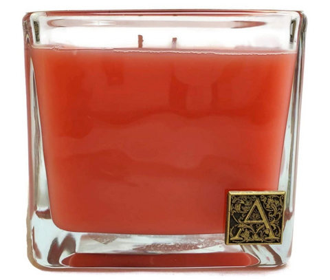 Pomelo Pomegranate Glass Cube Candle