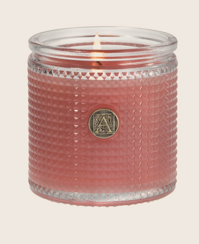 Pomelo Pomegranate Textured Glass Candle